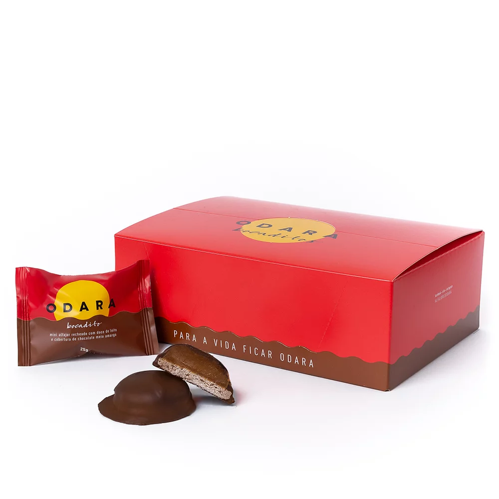 Mini  Alfajor Odara com Chocolate Meio Amargo 25g