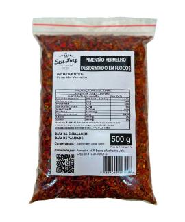 Pimentão Vermelho Desidratado em Flocos 500g Armazém Seu Luiz