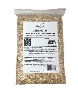 Aveia Grossa em Flocos 500g  Armazém Seu Luiz