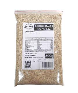 Gergelim Branco Sem Película 500g Armazém Seu Luiz Natural