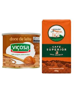 Kit Doce de Leite Viçosa 800g + Café Superior Aviação 500g