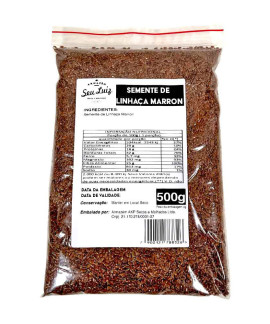Semente de Linhaca Marron Armazém Seu Luiz 500g