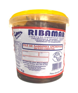 Filé de Sardinha Anchovada Ribamar 1kg | Armazém Seu Luiz