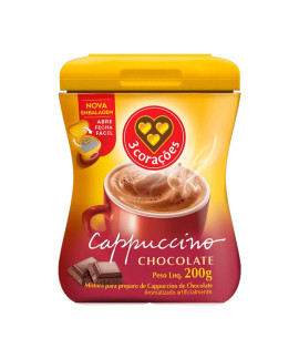 Café Cappuccino Chocolate 3 Corações 200g